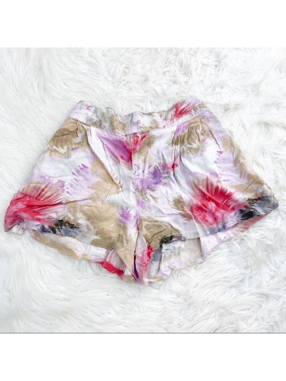 American Eagle Tie Dye Relaxed Fit Palazzo High Rise Shorts